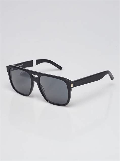 yves saint laurent sl 87|Yves Saint Laurent Black Acetate Wayfarer Sunglasses SL87.